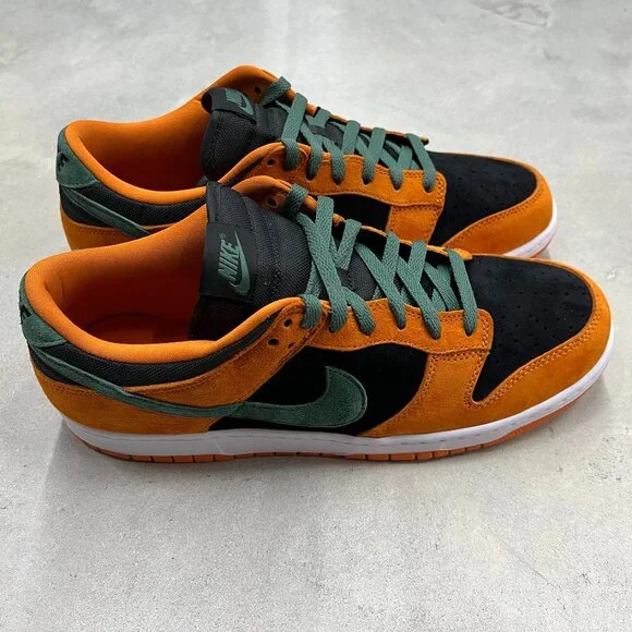 Nike Men's Size 11 Dunk Low Ceramic Orange Black DA1469 001 - New - Picture 3 of 7